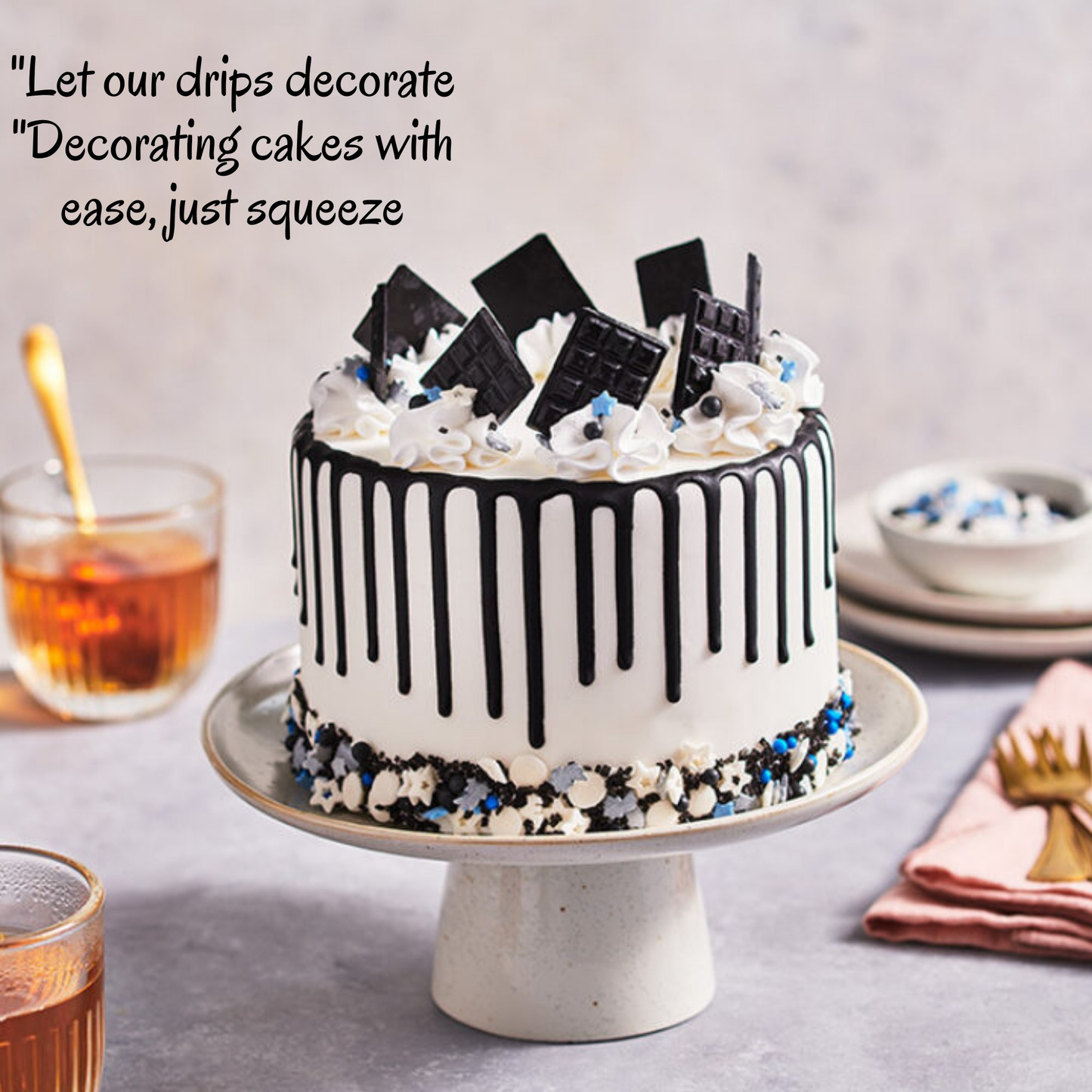 Confect Beaming Black | Edible Drips