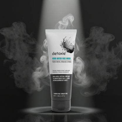 Detoxie Charcoal Hard Water Face Wash with Charcoal & Mulberry Extract