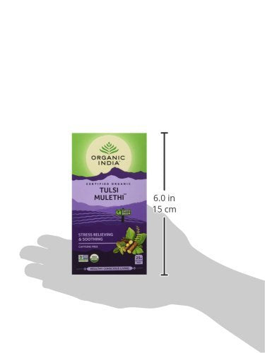 Organic India Tulsi Mulethi 25 Tea Bags - Pack of 1