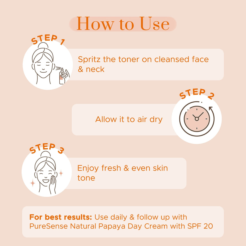 Puresense Natural Papaya Face Toner - 100 ml