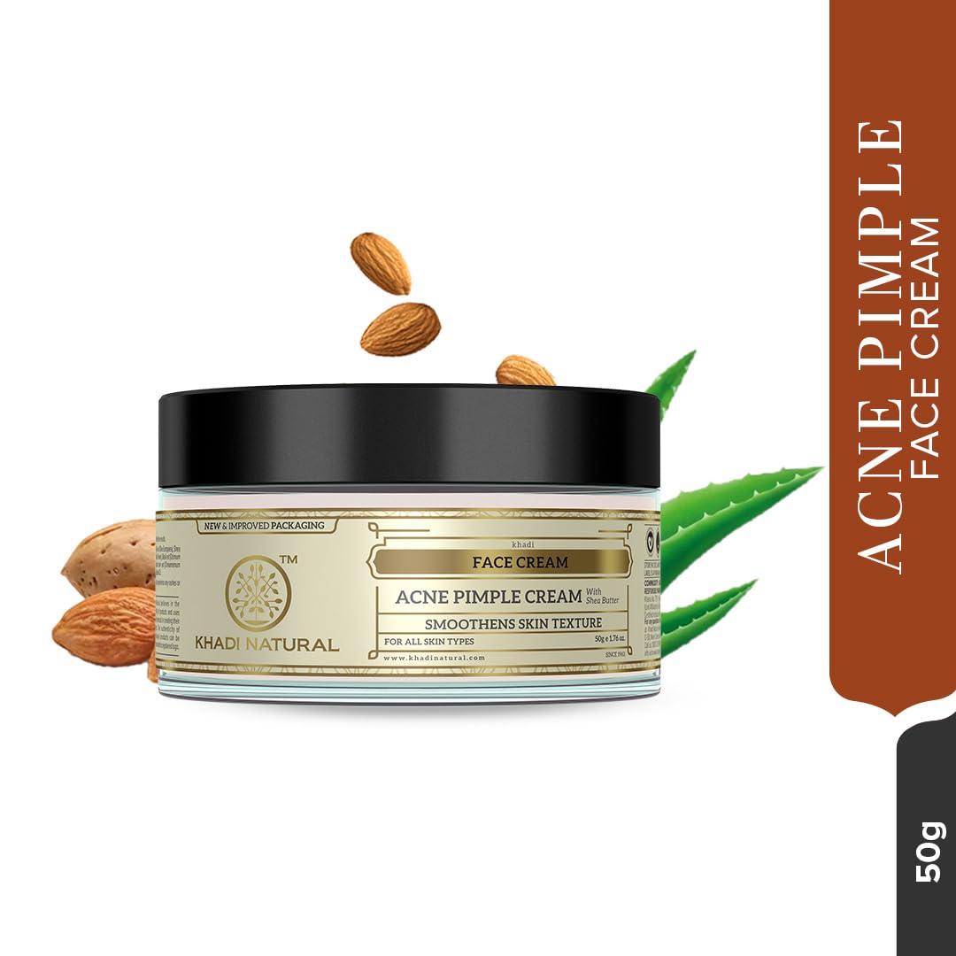 Khadi Natural Ayurvedic Acne & Pimple Cream – Herbal Skincare for Clear Skin – 50g