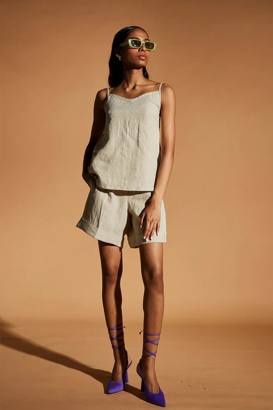 Linen Slip Top Set