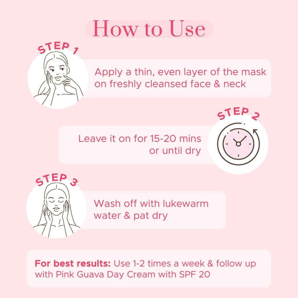 Puresense Pink Guava Face Mask - 65 gms