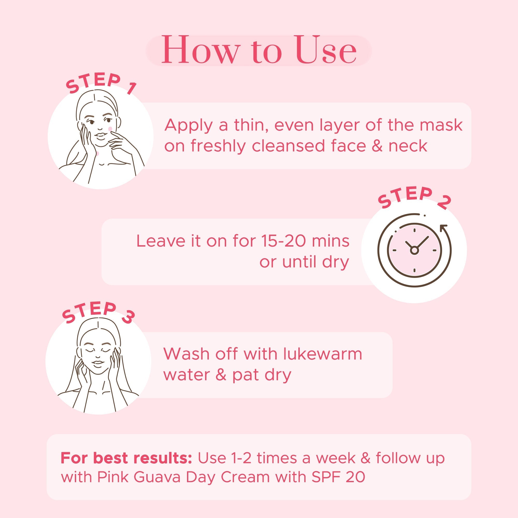 Puresense Pink Guava Face Mask - 65 gms