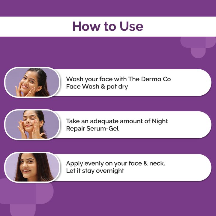 Skin Renewing Night Serum-Gel | Lightweight Formula for Smooth Complexion | 50g