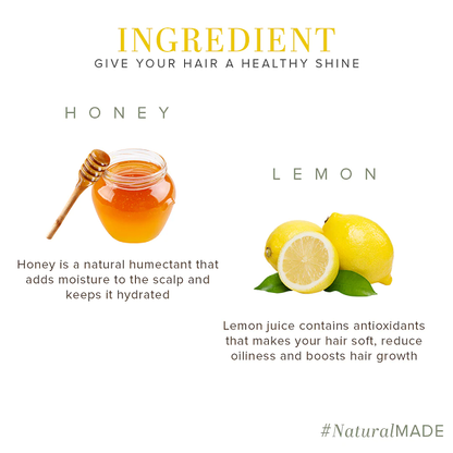 Khadi Natural Honey & Lemon Hair Cleanser (210ml)