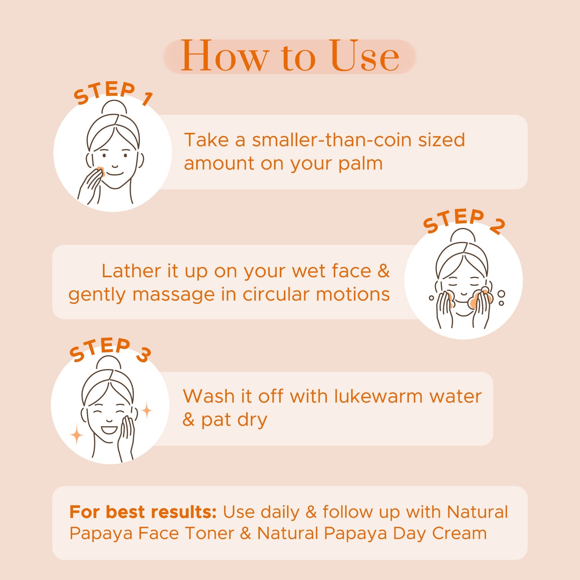 Puresense Natural Papaya Face Wash - 100 ml