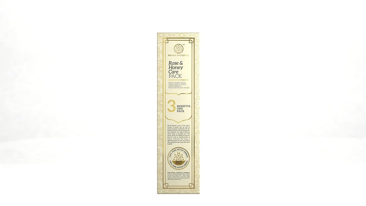 Khadi Natural Rose & Honey Care Pack