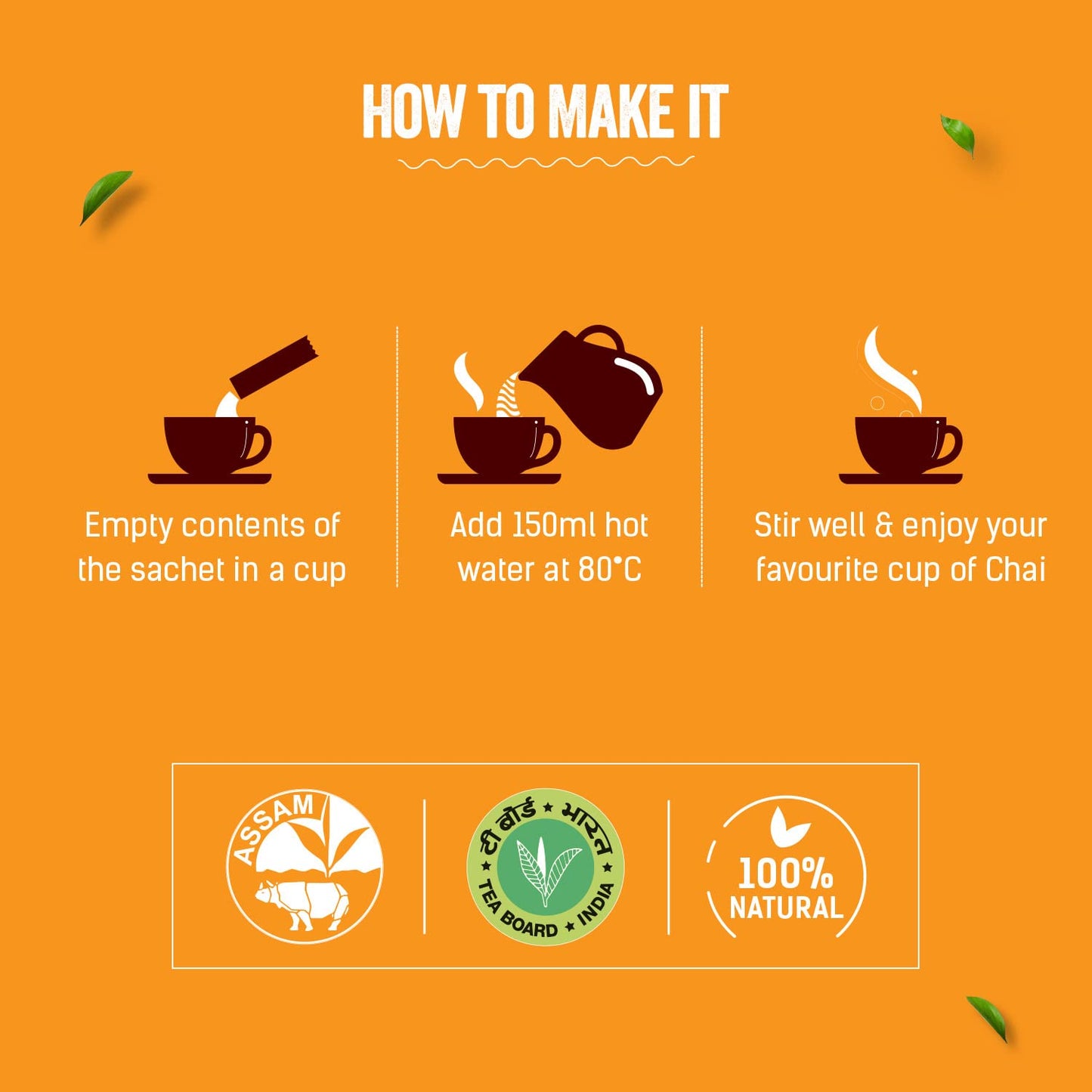 Chaayos Instant Tea Premix Masala Chai Sachets - 30 Sachets
