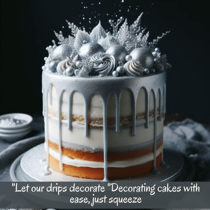 Confect Shimmering Silver | Edible Drips