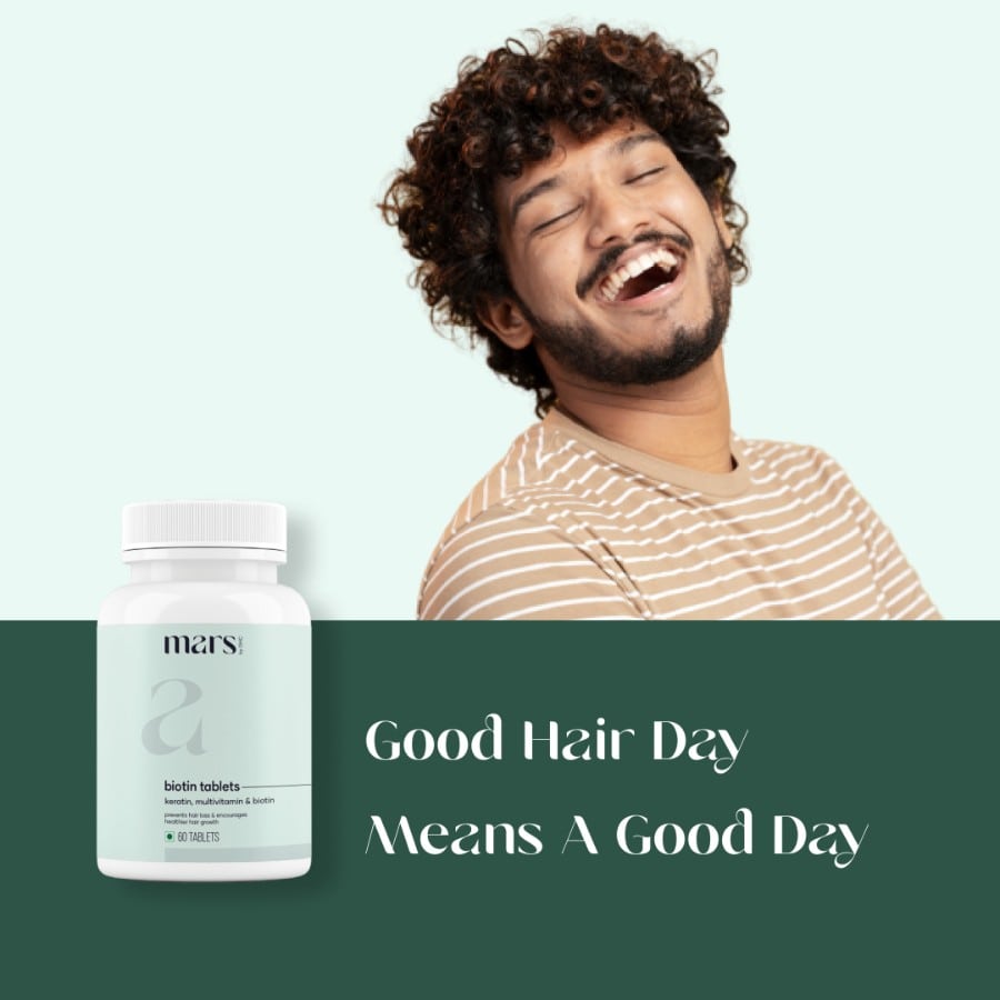 Mars by GHC Biotin Tablets for hair growth with Vitamin B7 - 60 tabs
