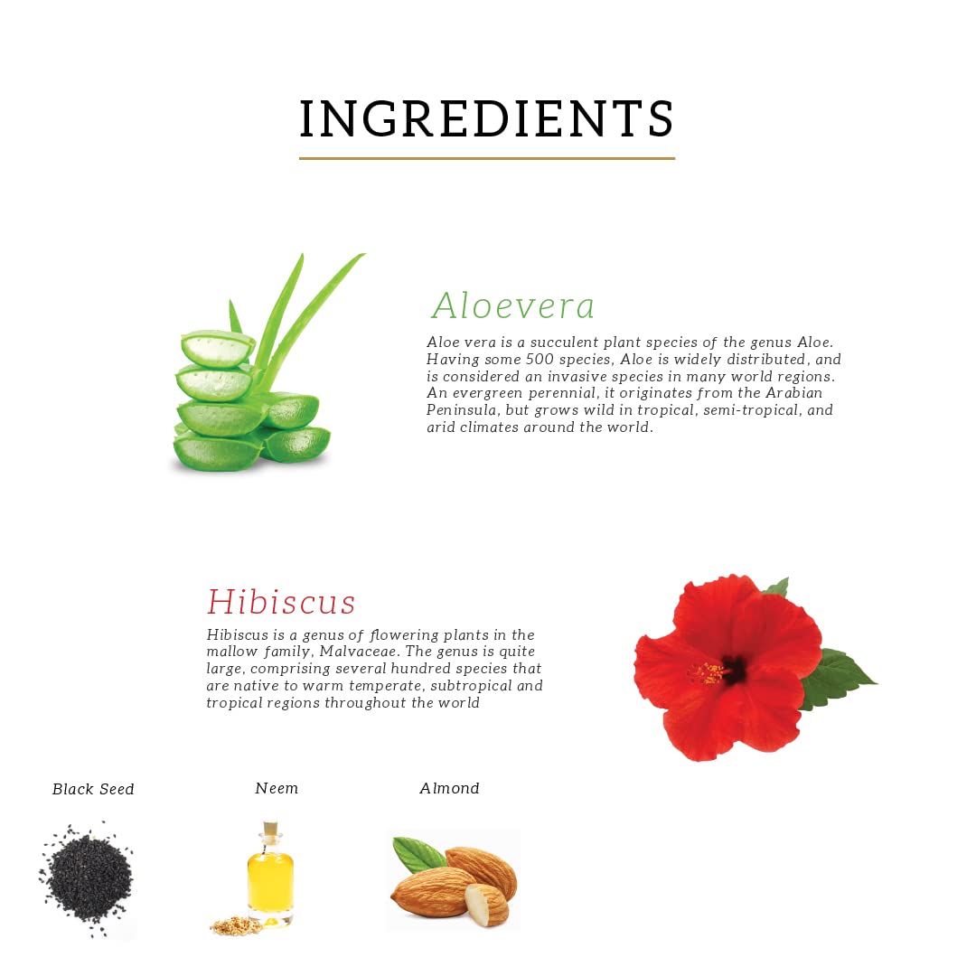 Khadi Natural Hibiscus & Aloe Vera Hair Oil Oil for Frizzy Hair Silicone & Mineral Oil Free Suitable for All Hair Types Powered Botanics