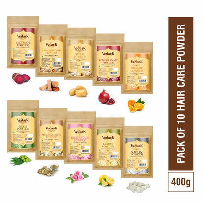 Vedask Organic Face Pack Powder Clay Mask-Combo