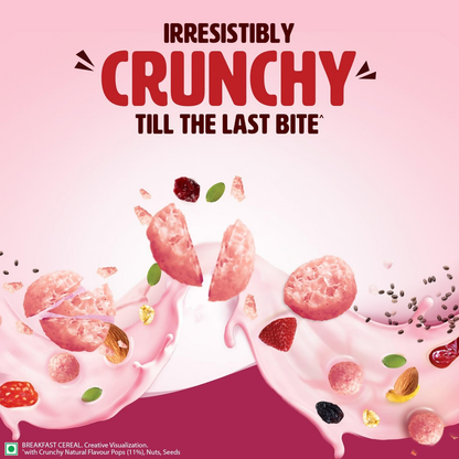 Saffola Muesli Fruit & Nut Berry Crunch with Flavour Pops