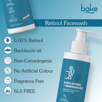 BAKE 0.05% Retinol Face Wash