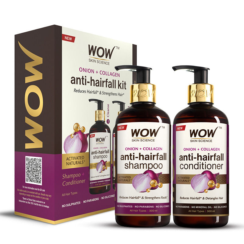 Wow Skin Science Healthy Hair Care Kit - 300 ml Each