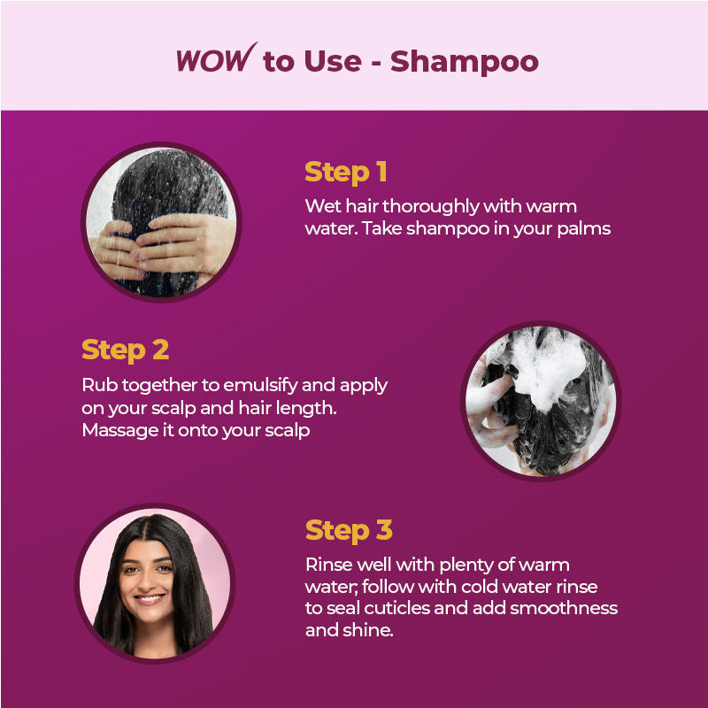 Wow Skin Science Healthy Hair Care Kit - 300 ml Each