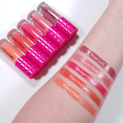 Makeup Revolution Bomb Cream Blusher-Lightweight Creamy Formula-Enriched With Vitamin E - Glam Orange