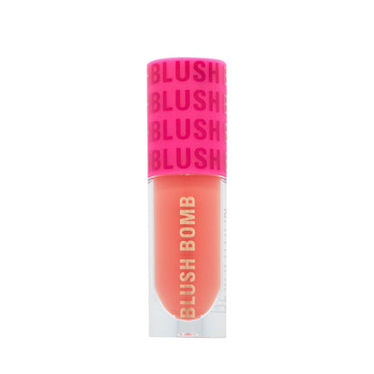 Makeup Revolution Bomb Cream Blusher-Lightweight Creamy Formula-Enriched With Vitamin E - Glam Orange