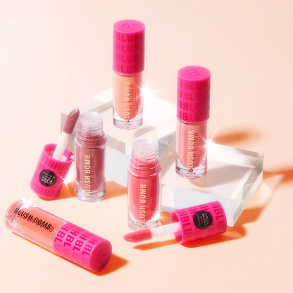 Makeup Revolution Bomb Cream Blusher-Lightweight Creamy Formula-Enriched With Vitamin E - Peach Filter