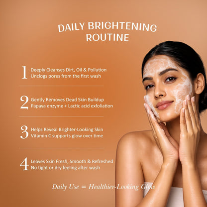 Velleja De-Tan & Exfoliating Face Wash | Vitamin C Tan Removal & Brightening Face Cleanser
