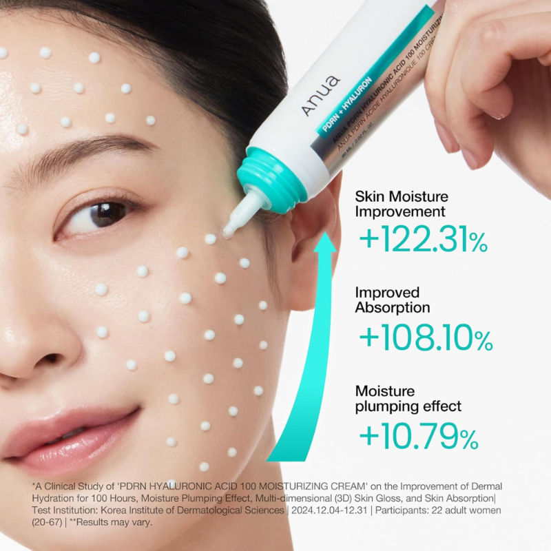 Anua PDRN Hyaluronic Acid 100 Moisturizing Cream - 60 ml