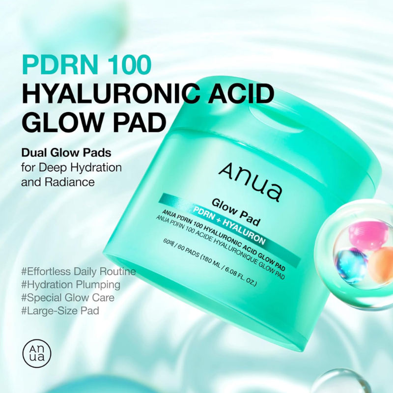 Anua Pdrn 100 Hyaluronic Acid Glow Pad - 180 ml