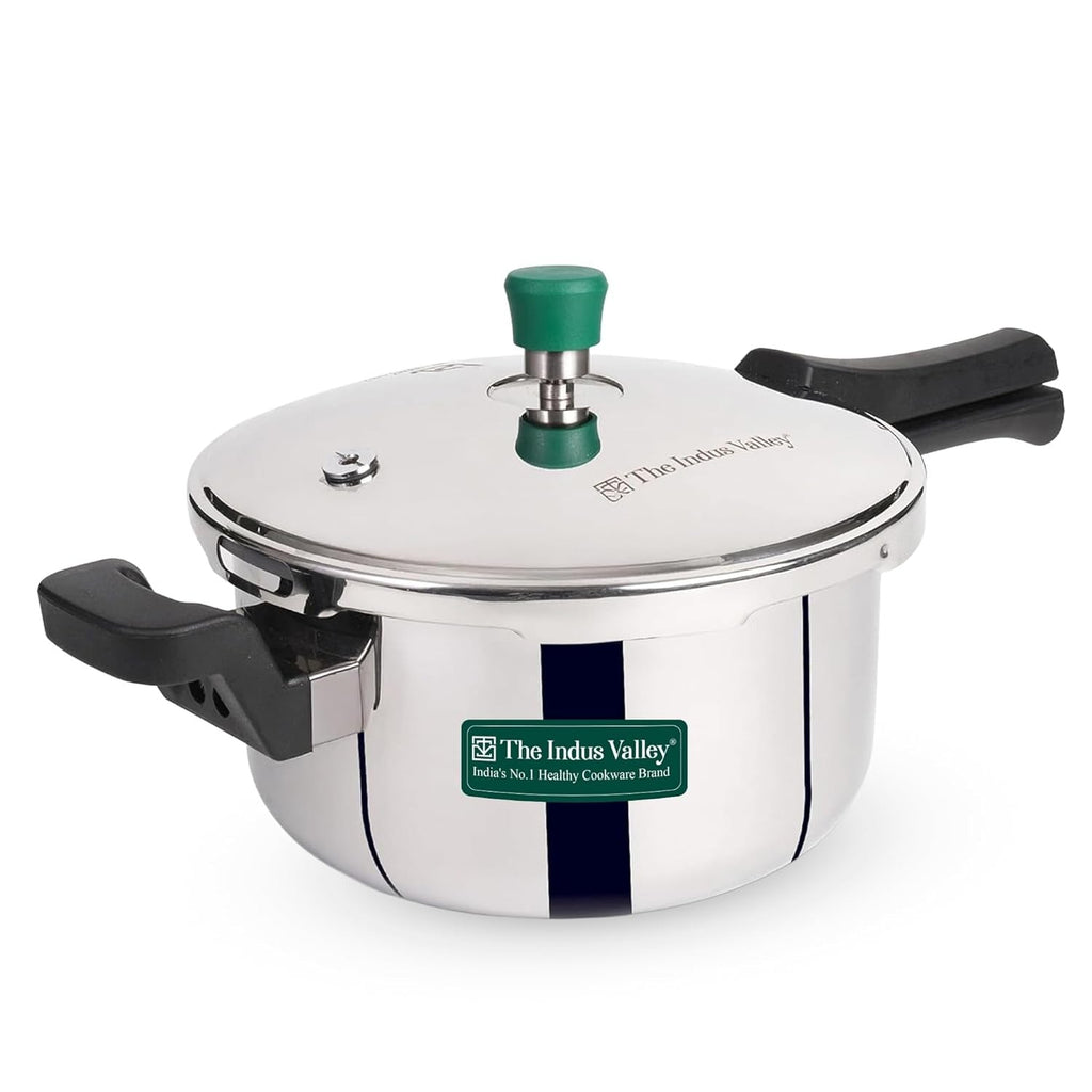 The Indus Valley Tri-Ply Stainless Steel Pressure Pan 3.5-5L