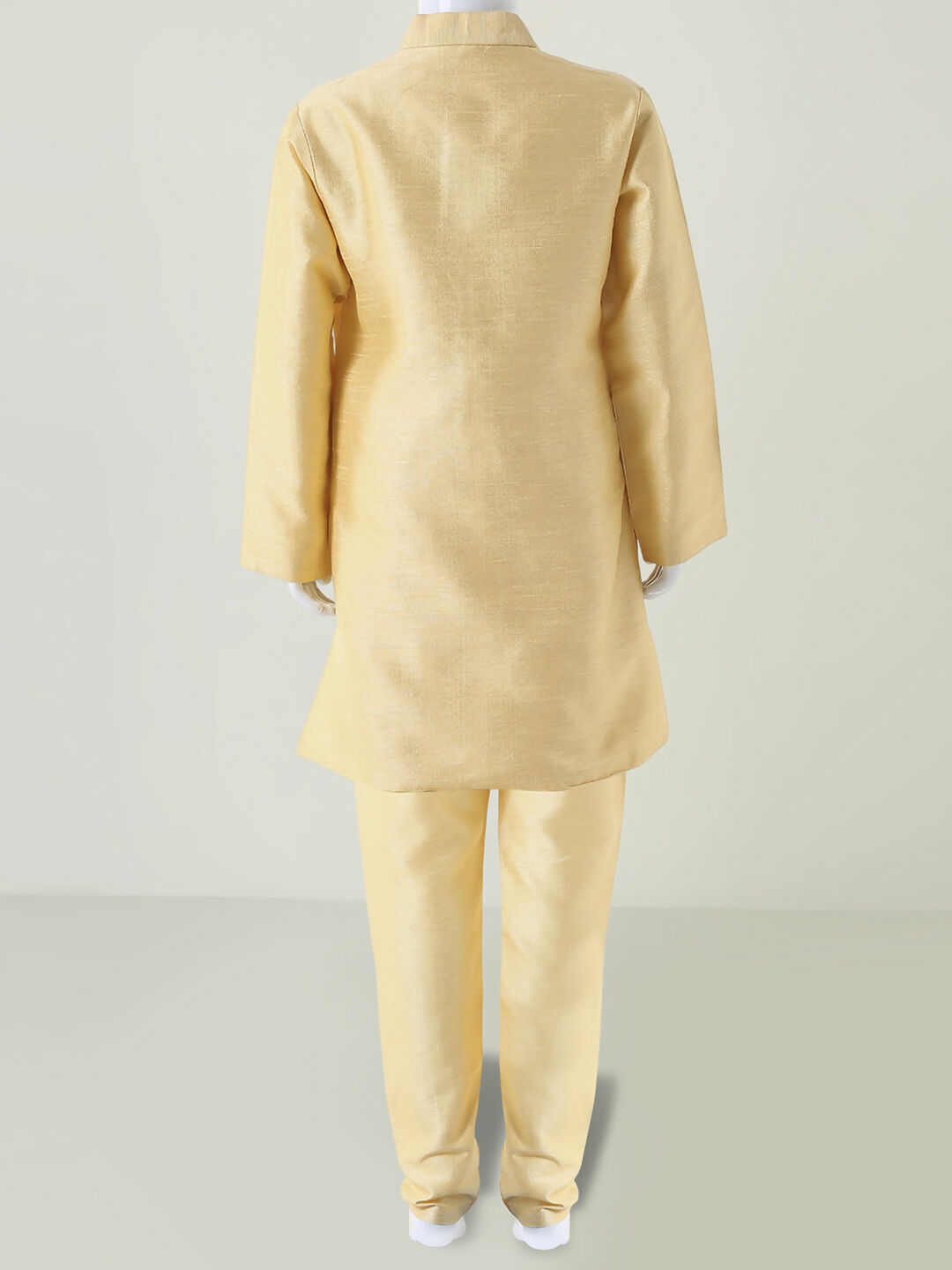 Joban Fashion Kids Island Elegant Box Sequence work Nehru Jacket Full Sleeves Kurta, Pyjama Set - Golden