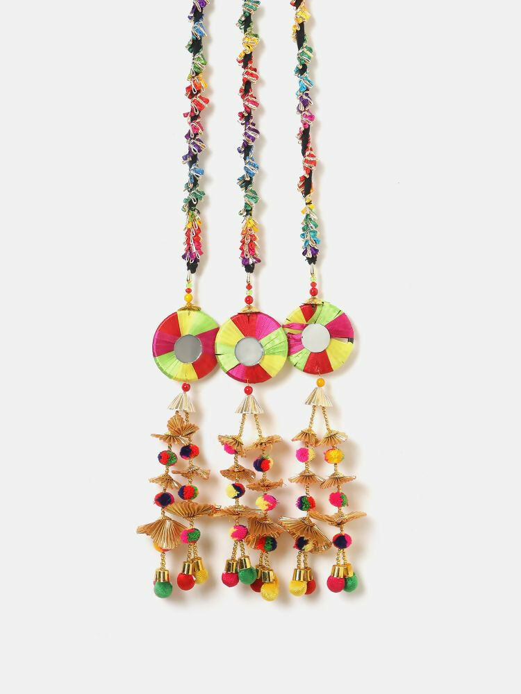 Ruby Raang Golden Work Parandi