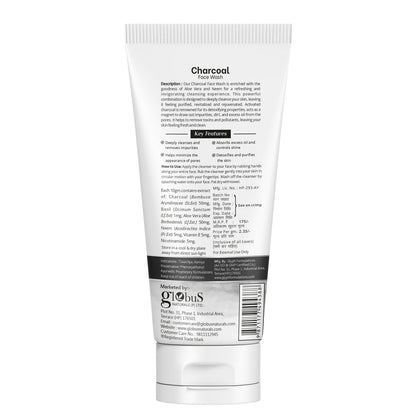 Globus Naturals Anti Pollution Charcoal Face Wash