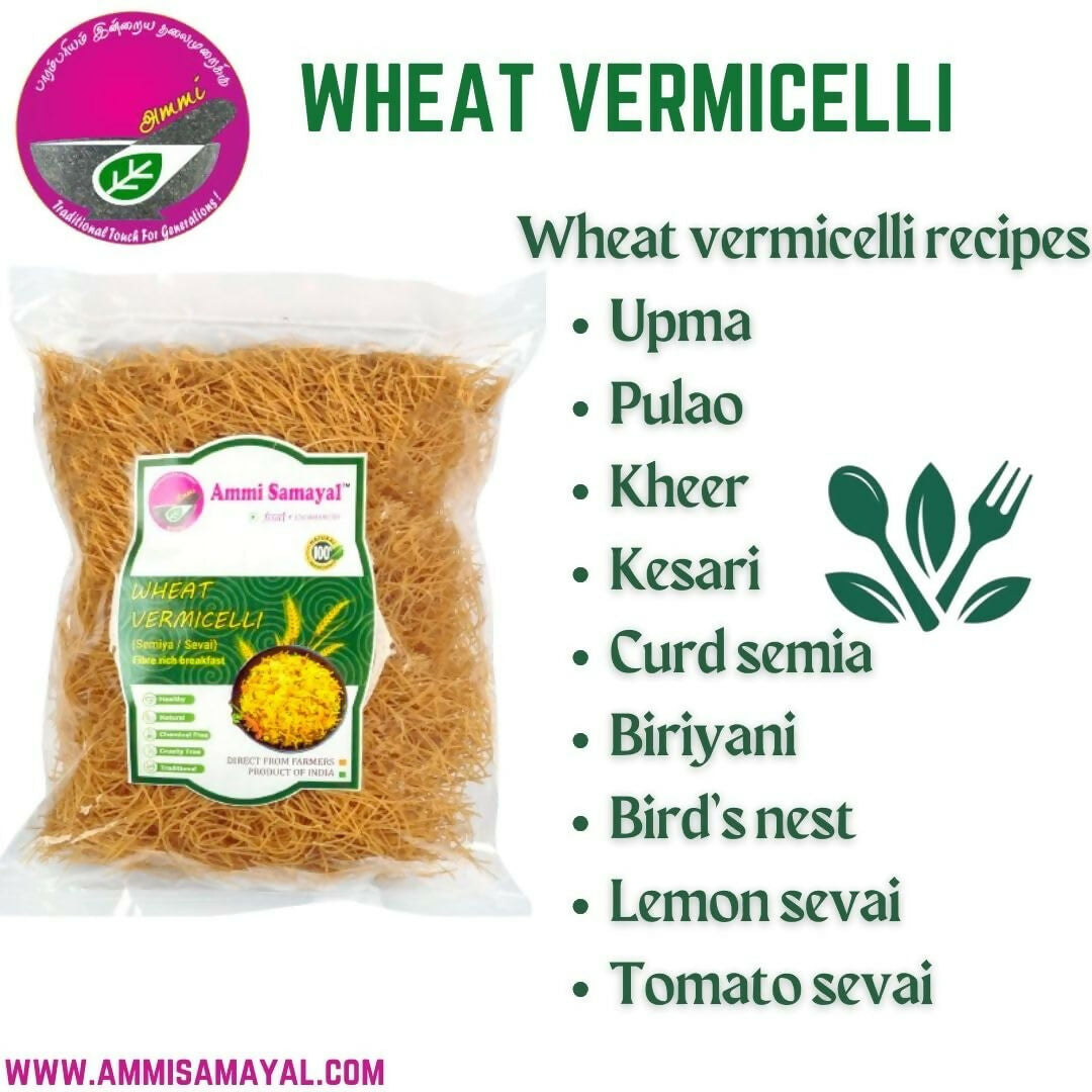 Ammi Samayal Wheat Vermicelli (Semiya/Sevai) and Country Sugar Combo