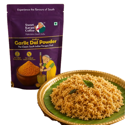 Sweet Karam Coffee Andhra Garlic Dal Powder (Pottu Kadalai Paruppu Podi)