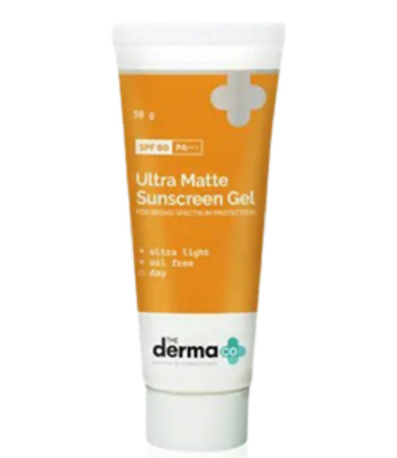 The Derma Co Ultra Matte Sunscreen Gel for Broad Spectrum Protection - 50 gms
