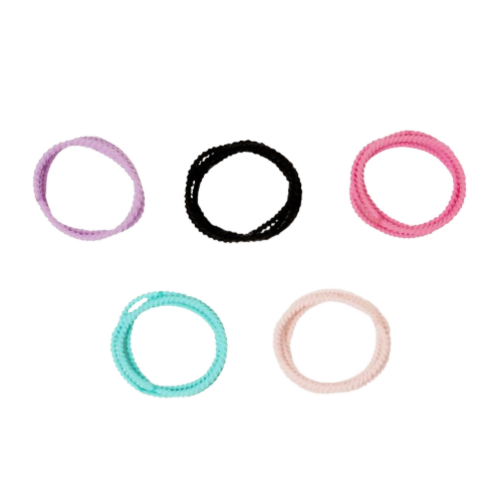 Bronson Professional Elastic Hair Rubber Bands Hair Ties Soft Stretchable Multicolor