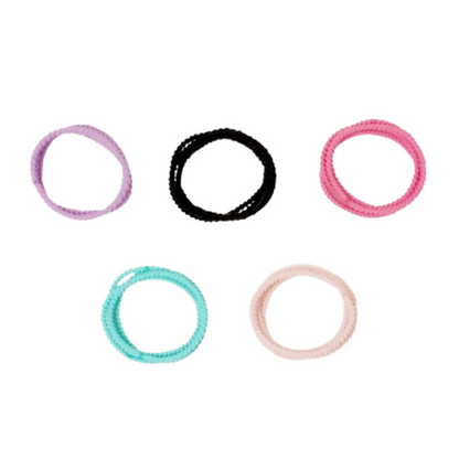 Bronson Professional Elastic Hair Rubber Bands Hair Ties Soft Stretchable Multicolor