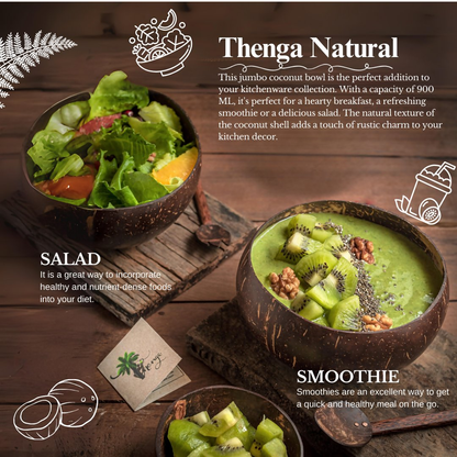 Thenga Artisan Coconut Bowl with Spoon