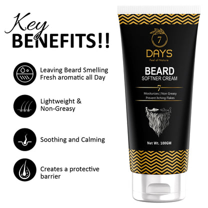 7 Days Beard Straightening & Softening Cream - 100 gms