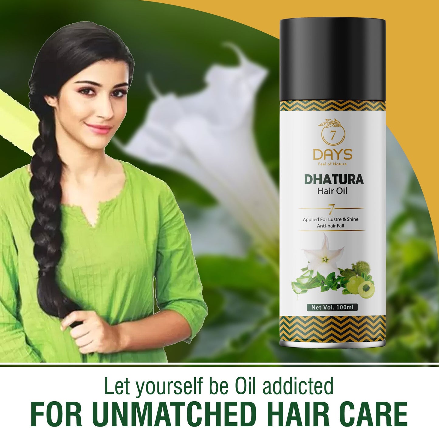 7Days Organic Dhatura Hair Oil - 100 ml