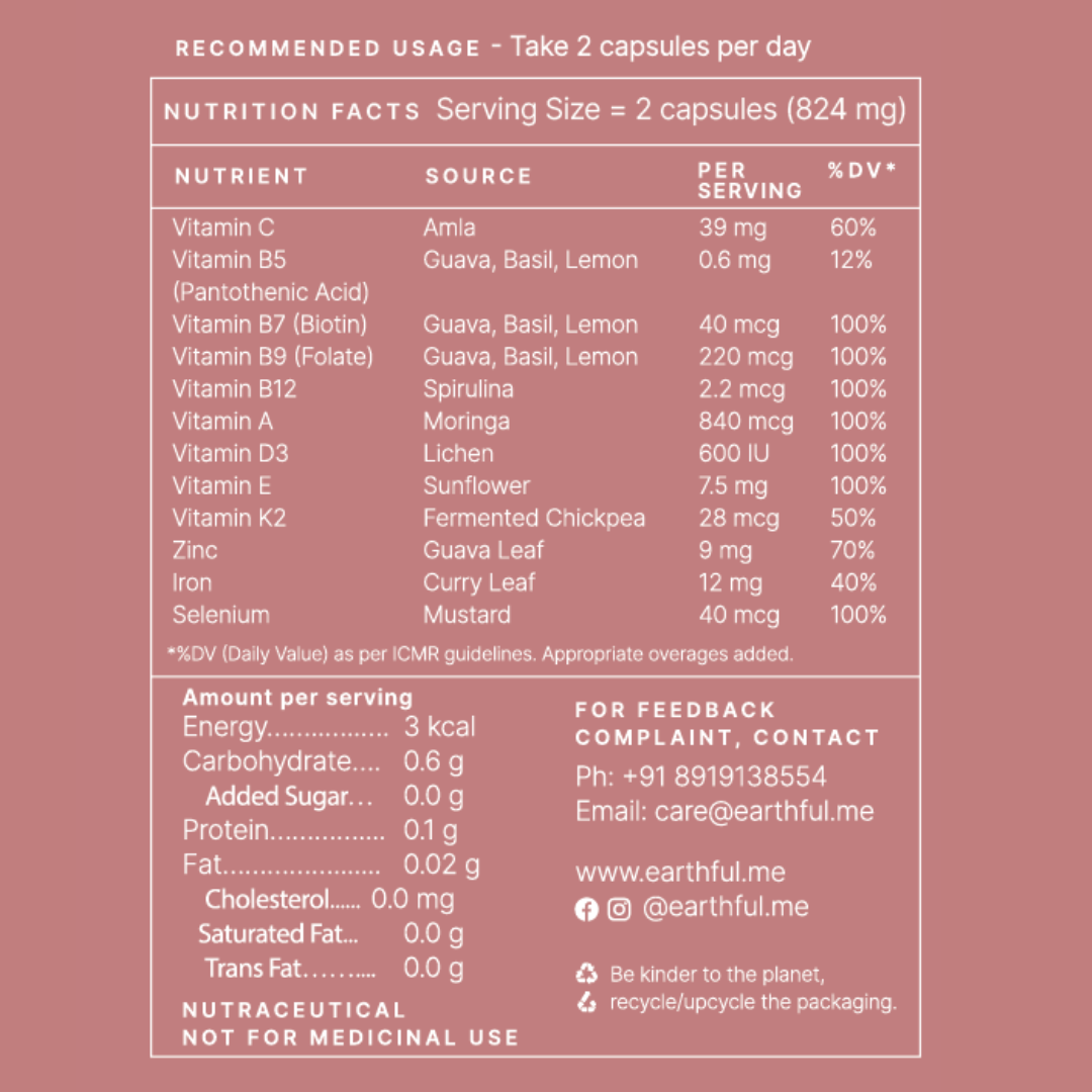 Earthful Multivitamin Women 18+ - 60 tabs