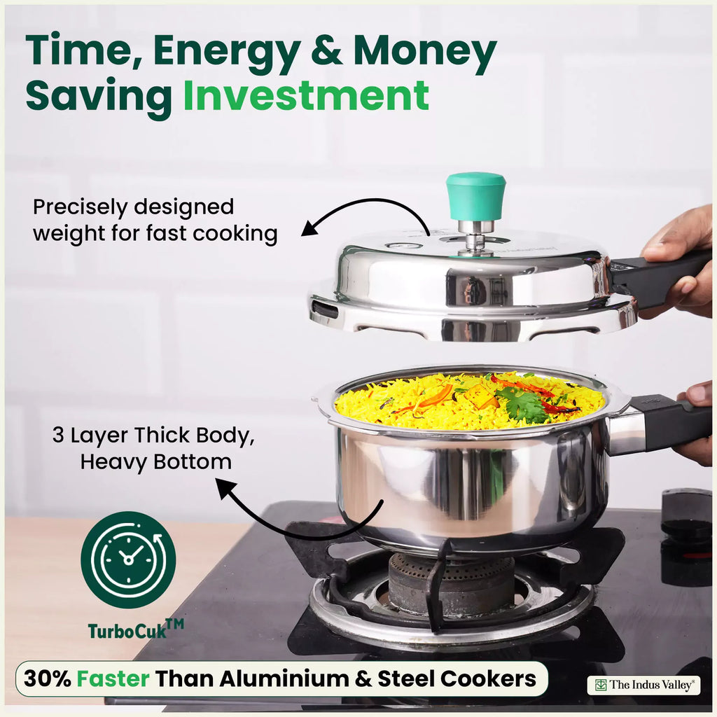 The Indus Valley Pressure Cooker Combo 2L + 5L