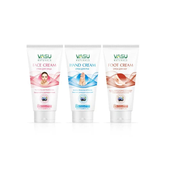 Vasu Naturals Hand Foot And Face Cream For Total Skin Care - 180 ml