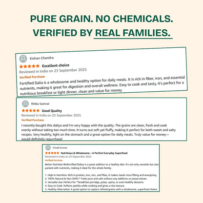 Better Nutrition Biofortified Daliya / Broken Wheat