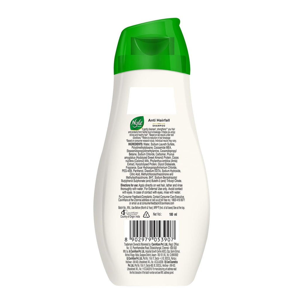 Nyle Naturals Strong & Healthy Anti Hairfall 2 In1 Shampoo - 180 ml