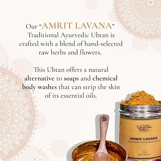Vriksha Veda Amrit Lavana Traditional Ayurvedic Ubtan - 250 gms