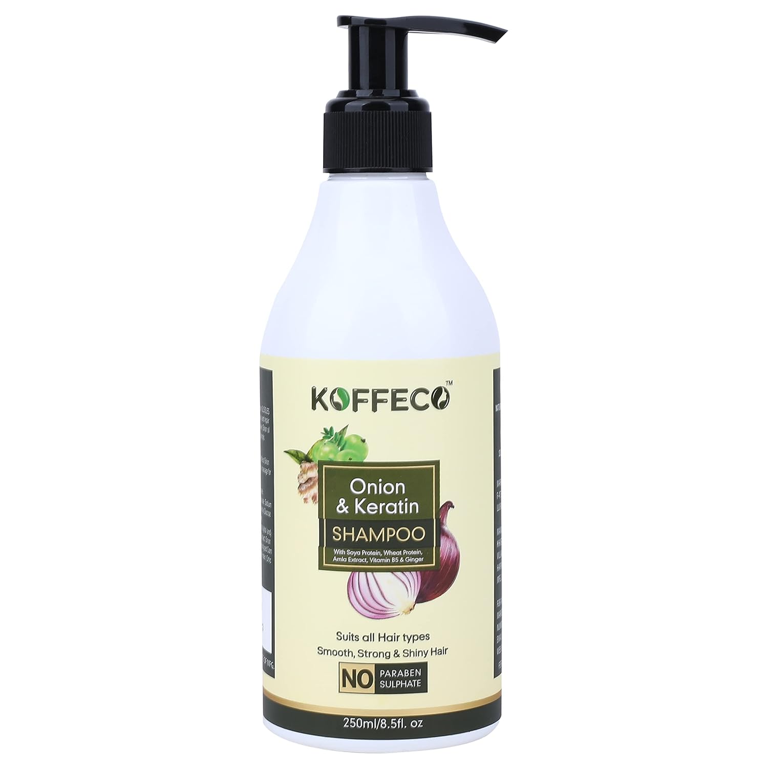 Koffeco Onion & Keratin Shampoo - 250 ml