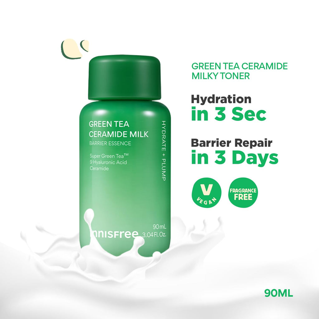 Innisfree Green Tea Ceramide Milk and Seed Skin- Toner
