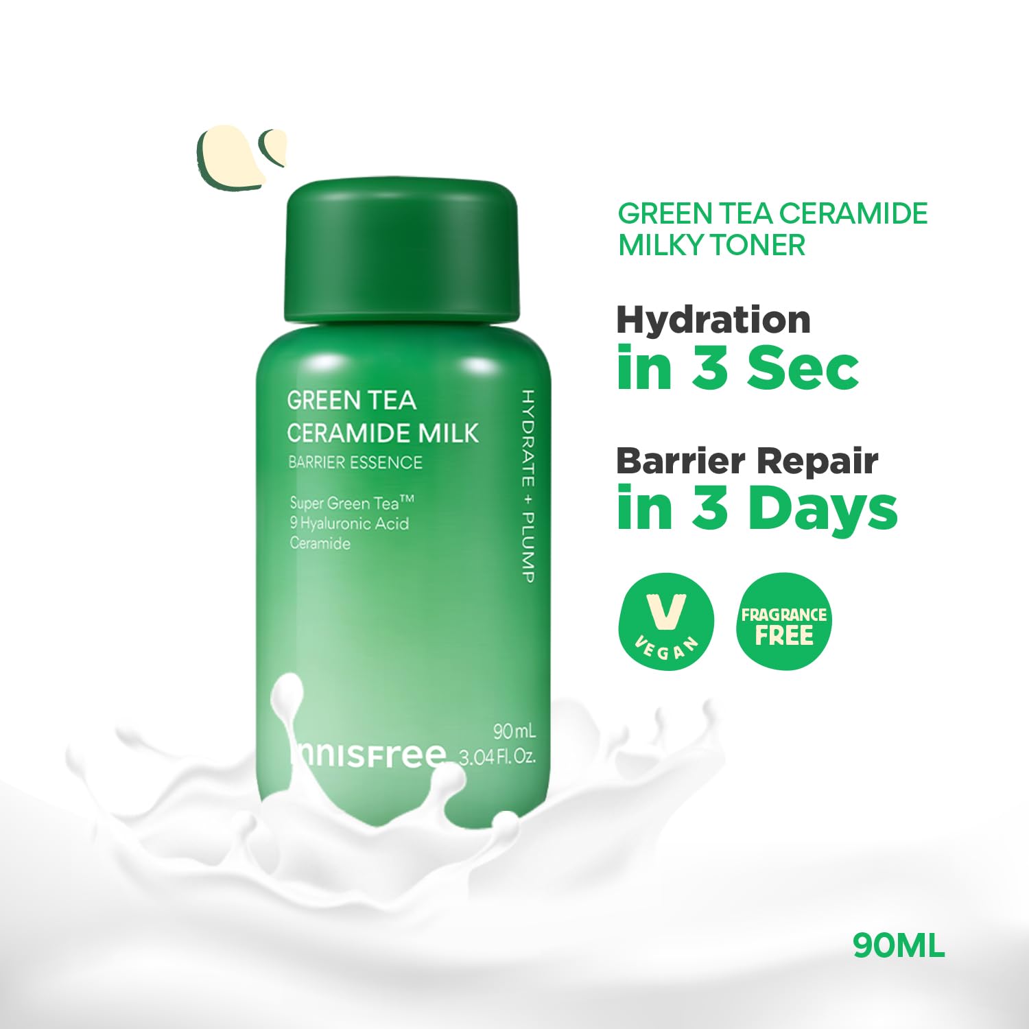 Innisfree Green Tea Ceramide Milk and Seed Skin- Toner