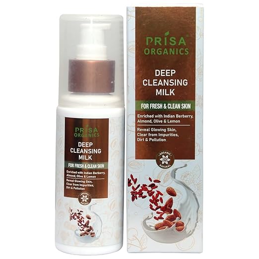 Prisa Organics Body and Face Cleansing Milk Deep Cleanses - 100 ml