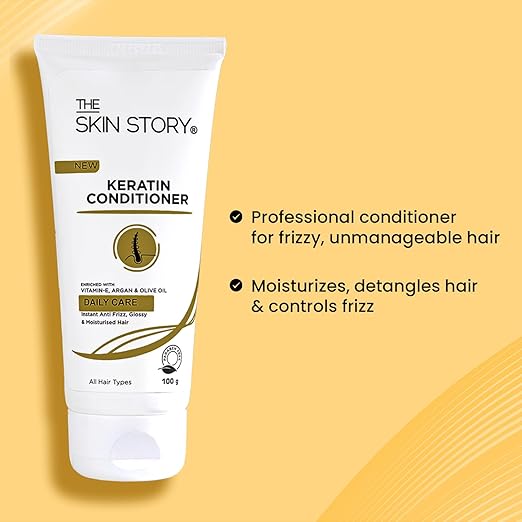 The Skin Story Keratin Conditioner For Smooth Dry Frizzy Hair  - 100 gms